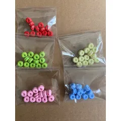 mô hình 10 bánh hoa mini bằng đất sét