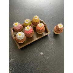 set bánh như hình mini bằng đất sét