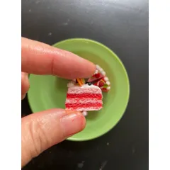 mô hình bánh mini bằng đất sét 7 cái BÁNH 2cm