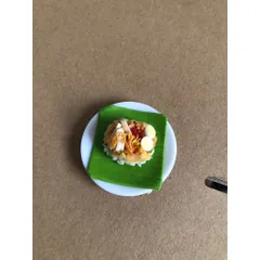 dĩa xôi mặn mini bằng đất sét