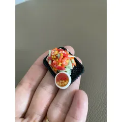 mô hình dĩa gỏi dưa leo mini bằng đất sét