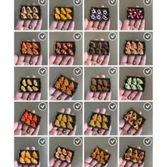 Mô hình bánh mini bằng đất sét combo khách đặt 34 sản phẩm