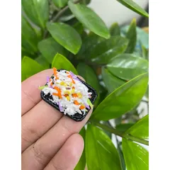 mô hình dĩa bánh tầm dừa mini bằng đất sét