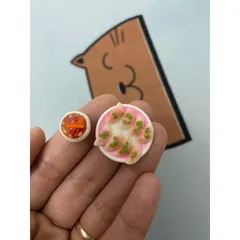 mô hình dĩa bánh bột lọc mini bằng đất sét