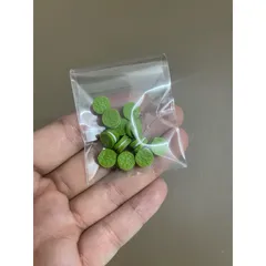 mô hình bánh orrio mini màu xanh macha bằng đất sét 10 cái 30k