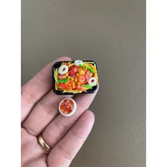 mô hình dĩa gỏi mini bằng đất sét