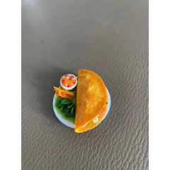 bánh xèo miền tay bằng đất sét
