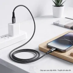 Cáp sạc AXIA dây dù C to C ( ko hộp) (P137099)