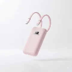 Pin dự phòng 10.000mAh hợp 2 cáp 1L 1C sạc nhanh 30w tích - ko hộp, chưa in logo ( nhà máy Anker ) (P137098)