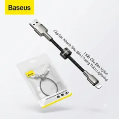 Cáp sạc iPhone Baseus Cafule Metal – USB-A to Lightning 2.4A - dài 25cm (P136745)