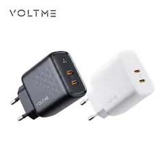 Củ sạc nhanh 2 cổng C+C (chân tròn) 35W VOLTME REVO 35 DUO GAN (P135482)