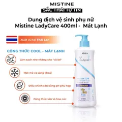 ￼Dung Dịch Vệ Sinh Phụ Nữ Mistine Lady Care Thái Lan, Cân Bằng pH, Làm Sạch, Khử Mùi - 400ml (P134719)