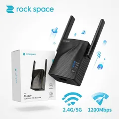 Bộ kích sóng Wifi Rock Space AC1200 , 2 ăng ten, băng tần kép 5G & 2.4G - có cổng LAN (P134206)