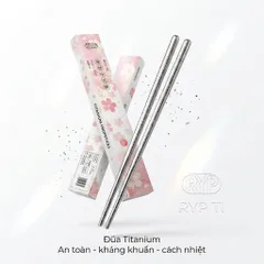 Đôi đũa Titanium thương hiệu RYP, Kháng khuẩn, siêu nhẹ, chống trơn, titan siêu bền (P134193)