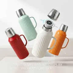 {Order 18/9} Phích Nước Giữ Nhiệt 1 Lít Có Màn Hình LED Cảm Ứng - Bình Ủ Trà, Cà Phê Inox 304 (P134130)