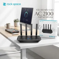 Modem/ Router WiFi Rock Space AC2100 RSD0614 – Băng Tần Kép Gigabit, MU-MIMO 4×4 (P133932)