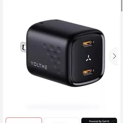 Củ Sạc Nhanh Voltme Revo Duo 30W GaN III | 2 Cổng Type-C Sạc Cùng Lúc (P133915)