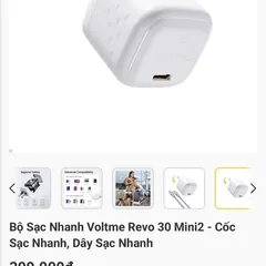 Củ Sạc Nhanh 30W Voltme Revo 30 Mini2, siêu nhỏ (P133912)