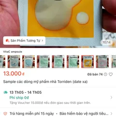 Sample mỹ phẩm Torriden 2ml (P130747)