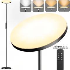 Đèn LED đứng thông minh YOTUTUN RGB FLE-036 (hàng Amazon Mỹ), có Remote, xoay 350 độ, cao 1.75m (P130719)