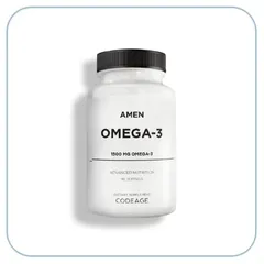 Thực phẩm bổ sung Omega-3 Codeage Amen 1500mg - 90 viên hỗ trợ sức khỏe tim mạch và não bộ, chất lượng Mỹ 821963