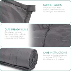 Chăn trọng lực hãng Hushblanket - 150cm x 200cm x 8kg (P119888)
