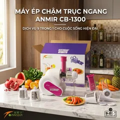 Máy ép chậm trục ngang 9 trong 1 ANMIR CB-1300 - hộp xấu (P117193)
