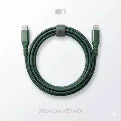 Dây cáp sạc nhanh iPhone dài 2M 3M chân Lightning C to L chuẩn MFI hãng DRAPOW CF23 (P113847)