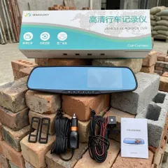 Camera hành trình Gương chiếu hậu, có cam lùi hãng SENSOLOGY CC20D ( ko pin) (P112537)