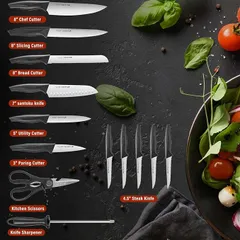 Bộ dao làm bếp 15 món hãng Aoresac ( Amazon Mỹ ) (P108427)