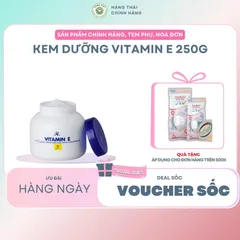 1 lốc kem Vitamin E Thái Lan 6 hũ dưỡng ẩm da và masa cho spa