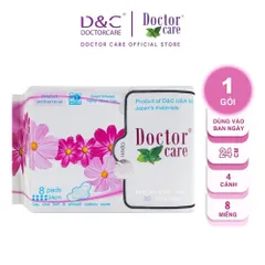 Combo 10 gói Băng vệ sinh Doctor care thảo dược Ban ngày 8 miếng thảo dược tự nhiên an toàn sức khoẻ
