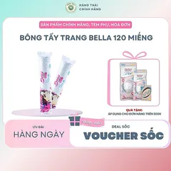 Bông tẩy trang Bella 120 miếng Cosmetic