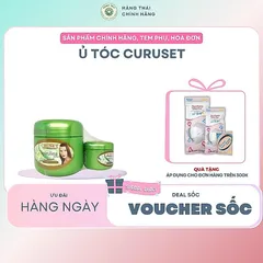 Ủ TÓC CURUSET Rong biển 500ml + 50ml- Dầu dưỡng phục hồi tóc khô xơ dưỡng tóc chắc khỏe hiệu quả