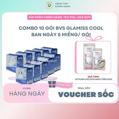 10 gói Băng vệ sinh thảo dược Doctor COOL mát lạnh Ban ngày 8 miếng Nữ Tampon