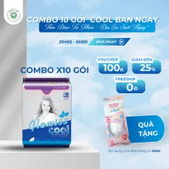 10 gói Băng vệ sinh thảo dược Doctor COOL mát lạnh Ban ngày 8 miếng Nữ Tampon