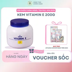 KEM DƯỠNG VITAMIN E 200g - Dưỡng ẩm và bảo vệ da, sản phẩm chăm sóc da hiệu quả