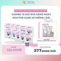 [COMBO 10 GÓI] Băng vệ sinh thảo dược DOCTOR CARE hàng ngày, siêu mỏng nhẹ, khô thoáng, an toàn có mùi thơm nhẹ
