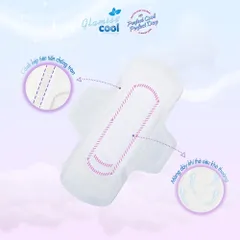 [COMBO 5 GÓI] - Băng vệ sinh thảo dược GLAMISS COOL ban ngày - hương bạc hà, siêu thấm hút, khô thoáng, an toàn sử dụng