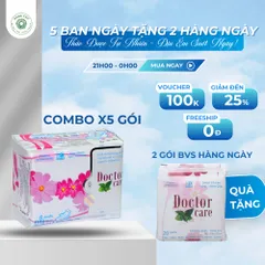 [Mua 5 BAN NGÀY tặng 2 hàng ngày] Băng vệ sinh thảo dược Doctor Care siêu mỏng, siêu thấm, chống tràn tuyệt đói