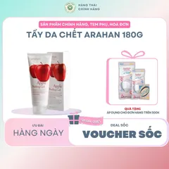 TẨY DA CHẾT ARAHAN 180GRAM - Loại bỏ tế bào chết hiệu quả, làm sạch sâu, dưỡng ẩm, giúp da mềm mại và sáng khoẻ