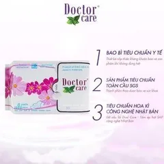 [COMBO 5 GÓI] Băng vệ sinh thảo dược DOCTOR CARE ban ngày - hương bạc hà, siêu thấm hút, khô thoáng, an toàn sử dụng