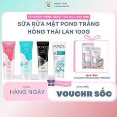 Sữa rửa mặt pond trắng hồng Thái Lan 100g Skincare Rửa Mặt