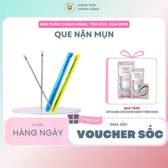 QUE NẶN MỤN BẰNG THÉP KHÔNG GỈ - dụng cụ lấy mụn an toàn cho da