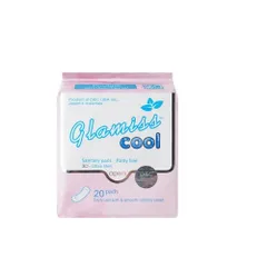 Băng vệ sinh thảo dược GLAMISS COOL hàng ngày - hương bạc hà, siêu thấm hút, khô thoáng, an toàn sử dụng [20 miếng]