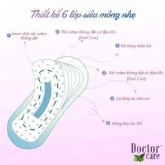 COMBO 3 Băng vệ sinh thảo dược DOCTOR CARE hàng ngày, siêu mỏng nhẹ, khô thoáng, an toàn có mùi thơm nhẹ [20 miếng]