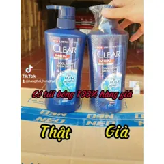 Dầu gội Clear Men Thái Lan 410ml bạc hà mát lạnh dành cho da gàu ngứa