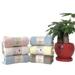 Khăn mặt sợi sồi S'BABY 28x50cm hoàn toàn từ nguyên liệu tự nhiên, kháng khuẩn tốt, an toàn cho làn da, không bị xù lông