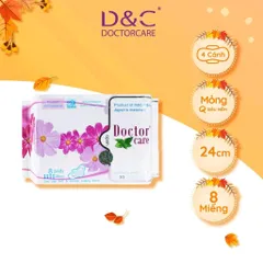 5 GÓI Băng vệ sinh Doctor care Ban Ngày TẶNG 4 gói GIẤY ĂN Slisoft siêu dai