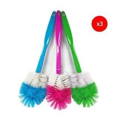 Chổi cọ nhà vệ sinh, gạt nước nhà tắm đa năng 2 trong 1, thiết kế nhỏ gọn chắc chắn giúp làm sạch sâu, dễ dàng vệ sinh